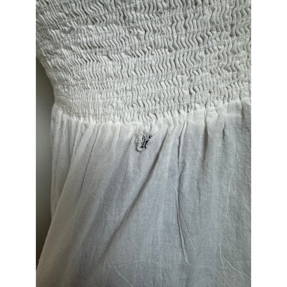 Tommy Bahama White Halter Crochet Trim Cotton Maxi Dress USA Medium - Picture 9 of 10
